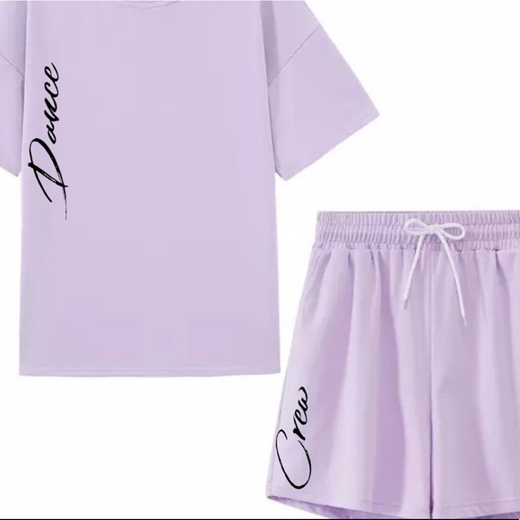 2-in-1 Wisteria ss Sweatshirt + Short (custom) SET - Picture 6 of 16